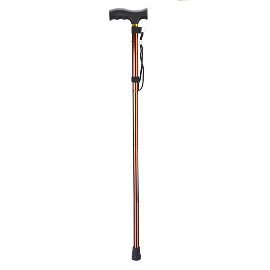 iwalk; Changing Lives Foldable Walking Stick For Old People, Adult Men/Women, Patients & Physically Challenged With Adjustable Height Strong Aluminum Body (Copper)