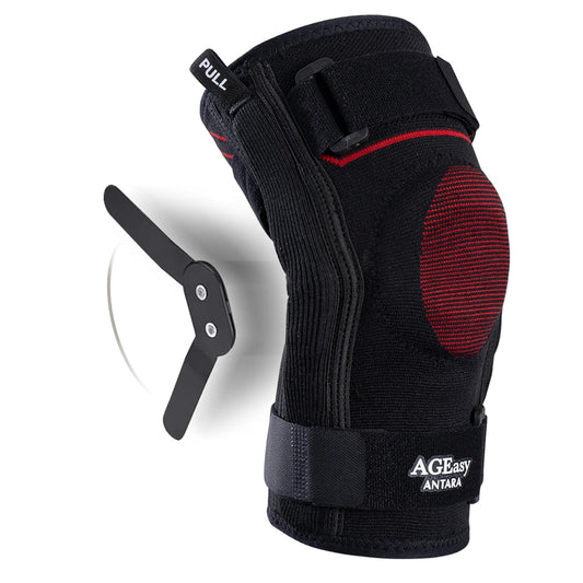 AGEasy (Max Group Hinged Knee Braces for Osteoarthritis | Knee Brace for Men & Women | Knee Supporter with Inner Cotton Lining, Durable Hinge | Knee Caps for Pain Relief | Knee Belt for Joint Pain