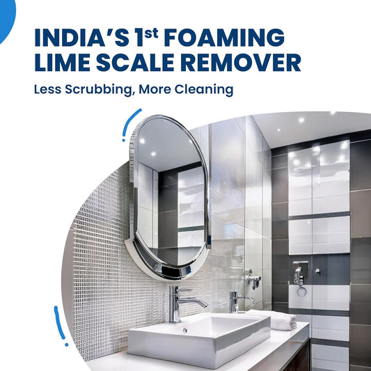 Happi Planet | Tap Cleaner & Limescale Remover | India’s 1st Foaming Formulation for Reduced Scrubbing Effort, Non-Toxic | 500ml | All Purpose Cleaner Suitable for Bathroom, Tap, Shower, Tiles, Mirror